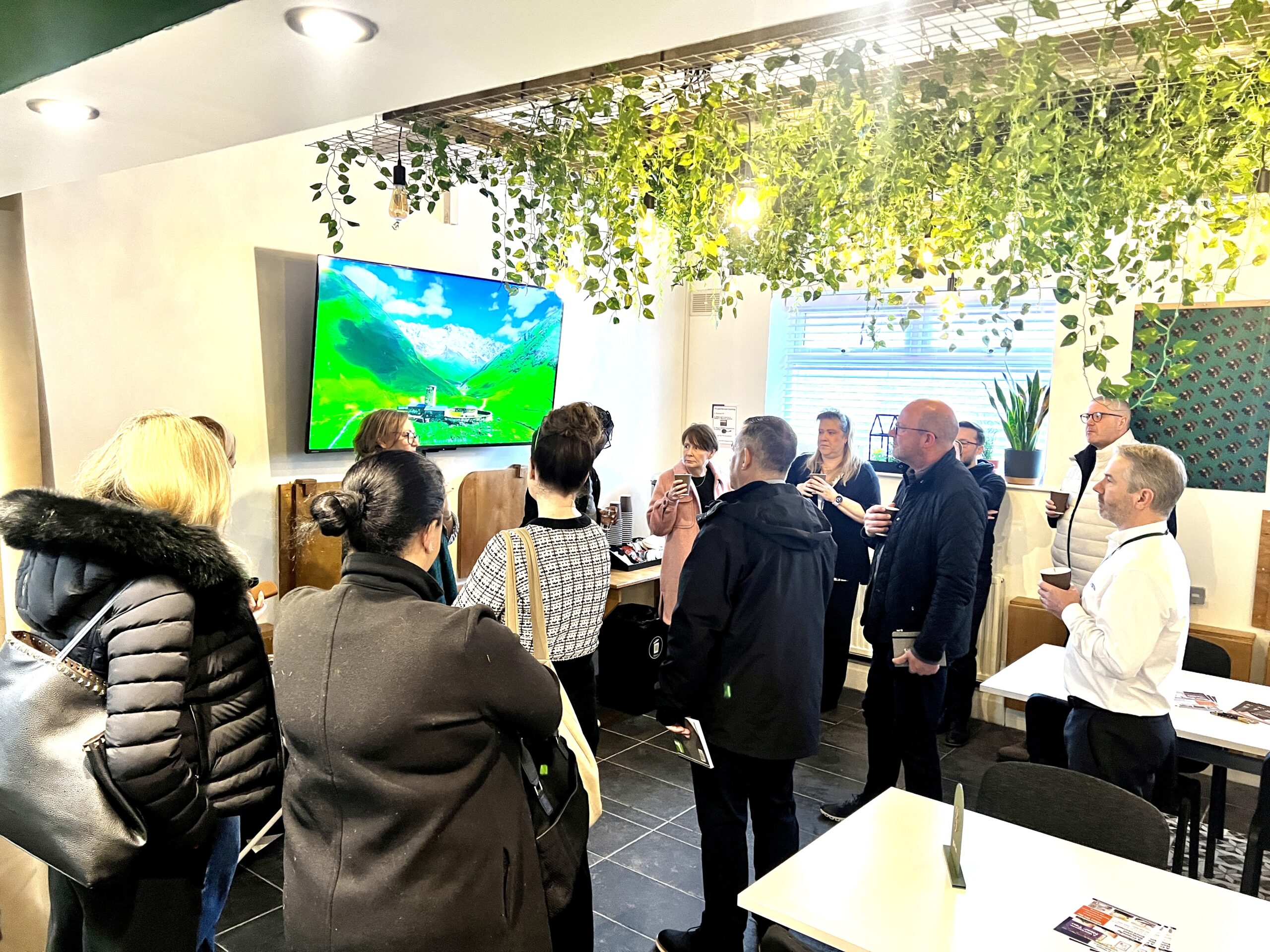 A breakout and networking space at the Maggie O'Neill Centre