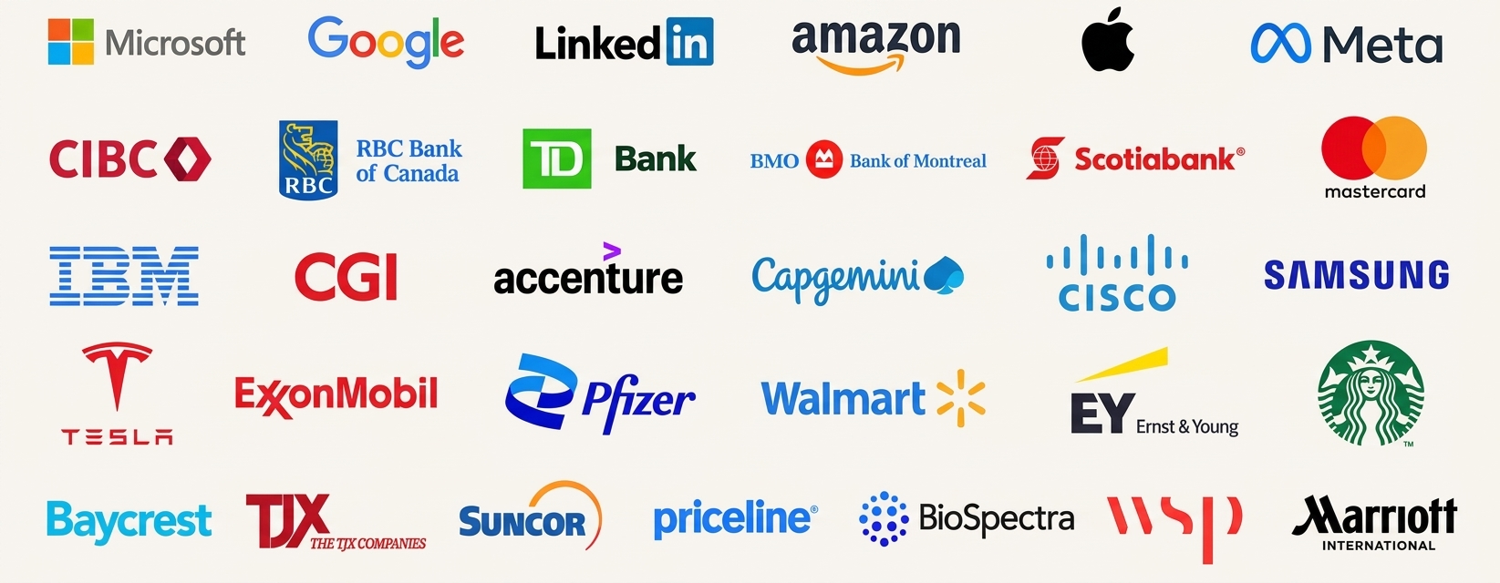 Companies where Gurpreet’s clients have landed roles.
