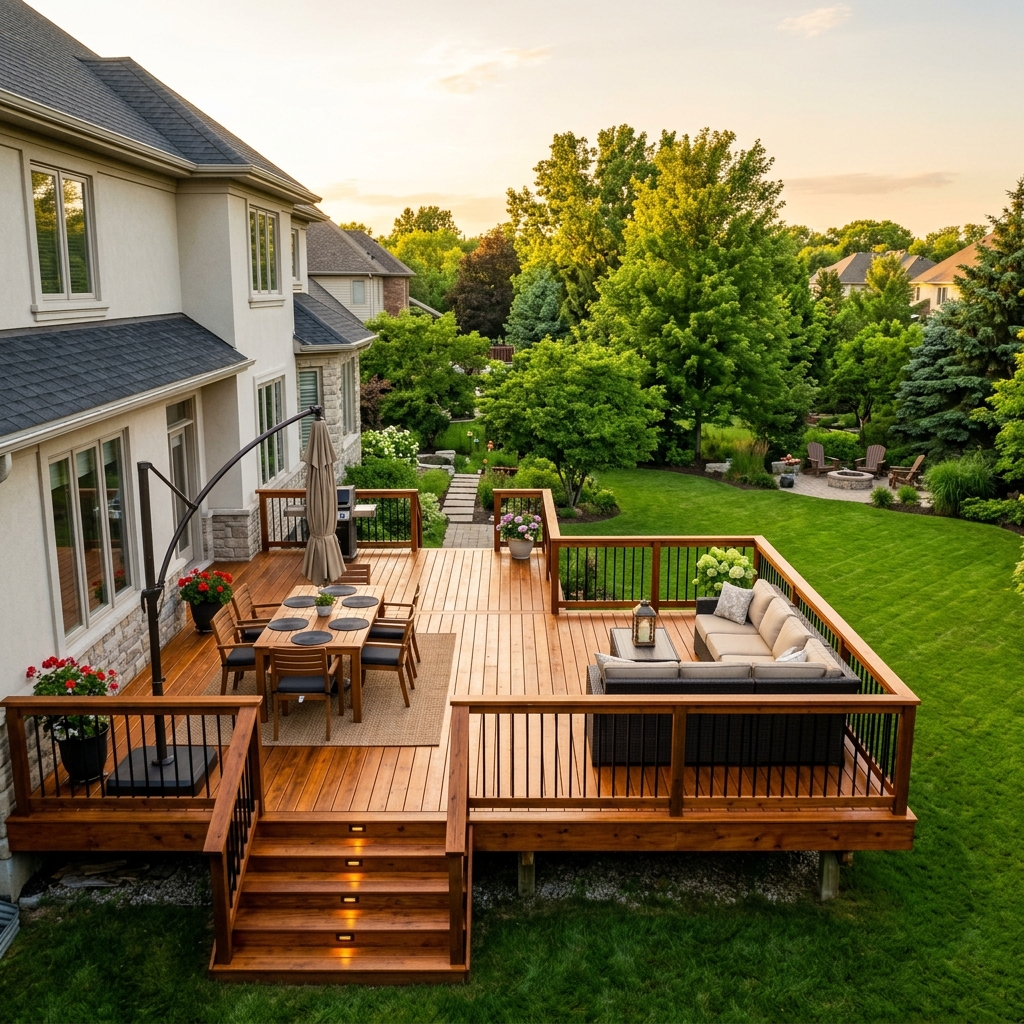 Deck staining and restoration