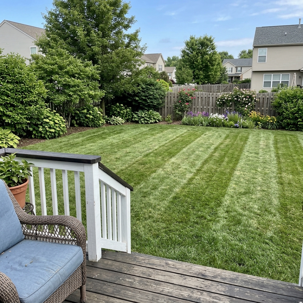 Beautiful lawn maintained by Botti Homes
