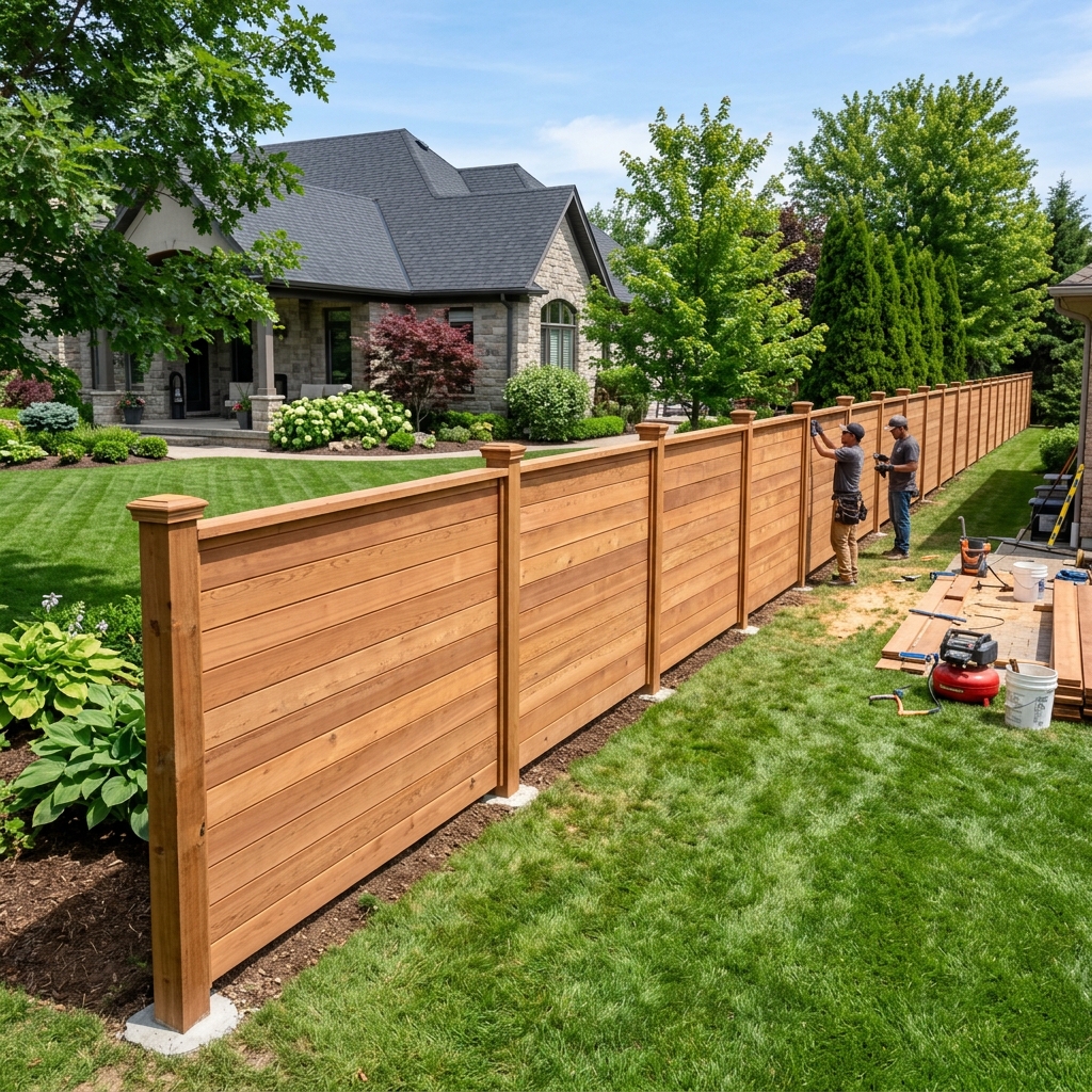 Cedar fence installation NJ