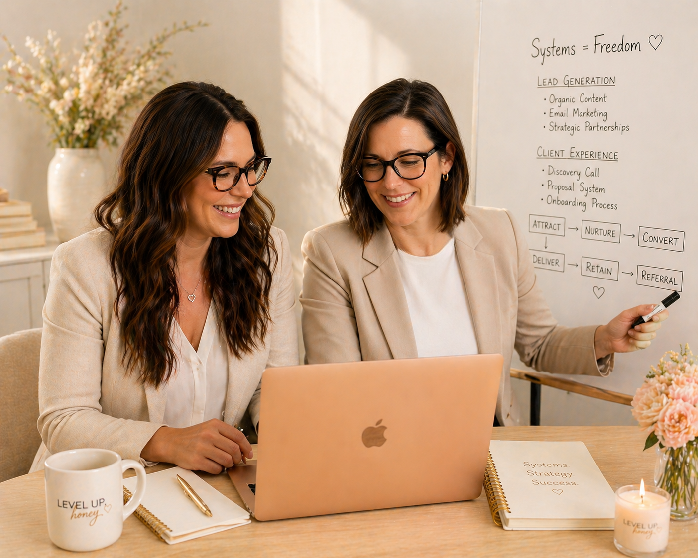 Michele and Stacey — Co-Founders