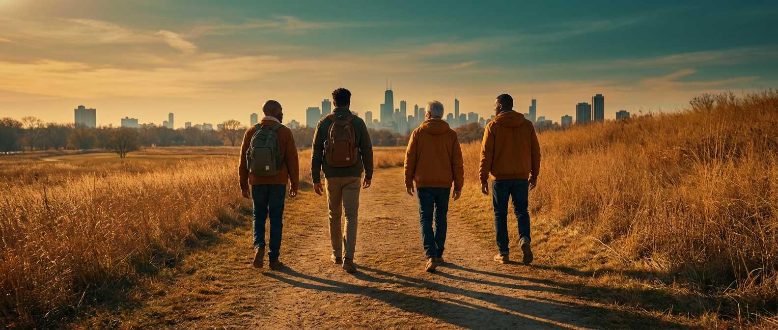 Men in conversation — Authential Wellness men's group