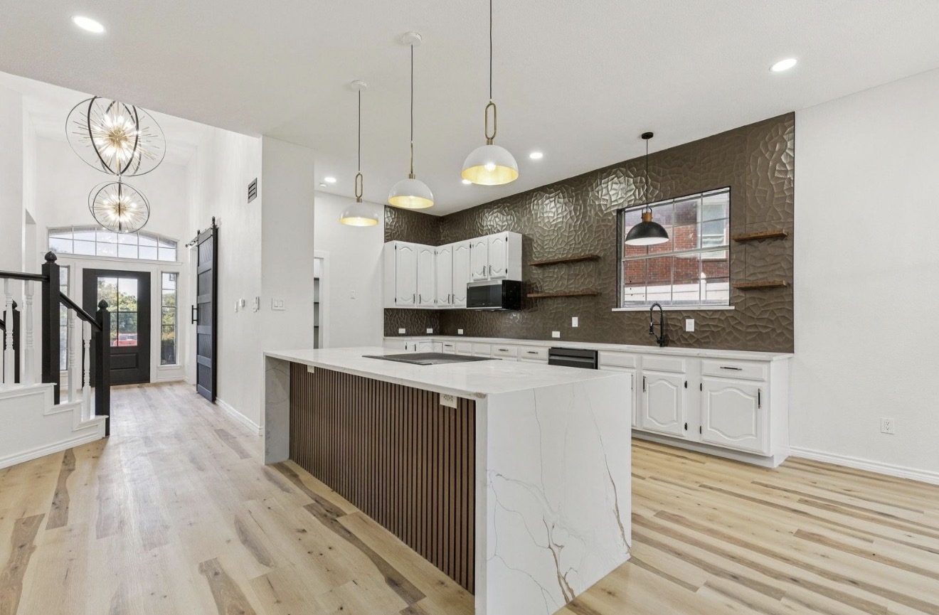 Custom kitchen remodel by Rockwall Remodeling featuring premium cabinetry and modern design in Rockwall, TX