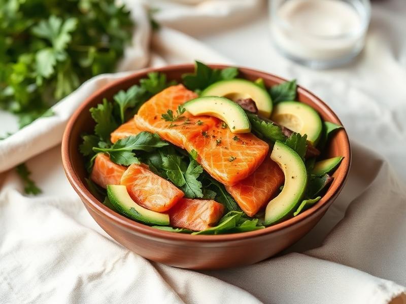 Salmon & Avocado Salad Bowl