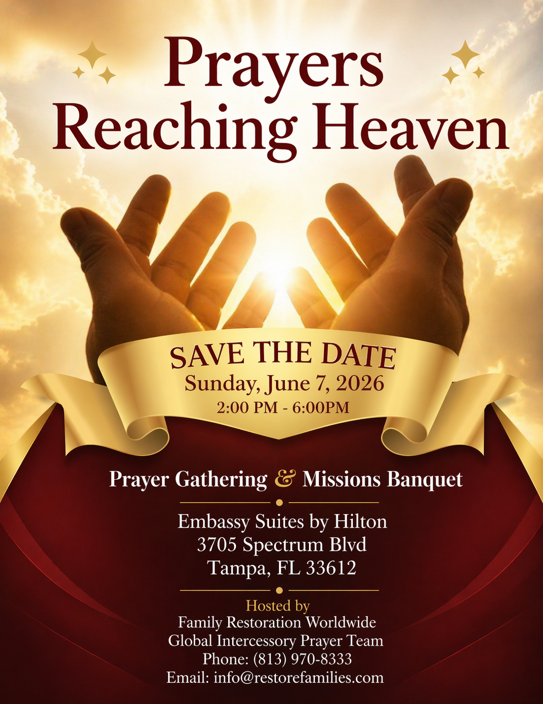 Prayers Reaching Heaven Event Details