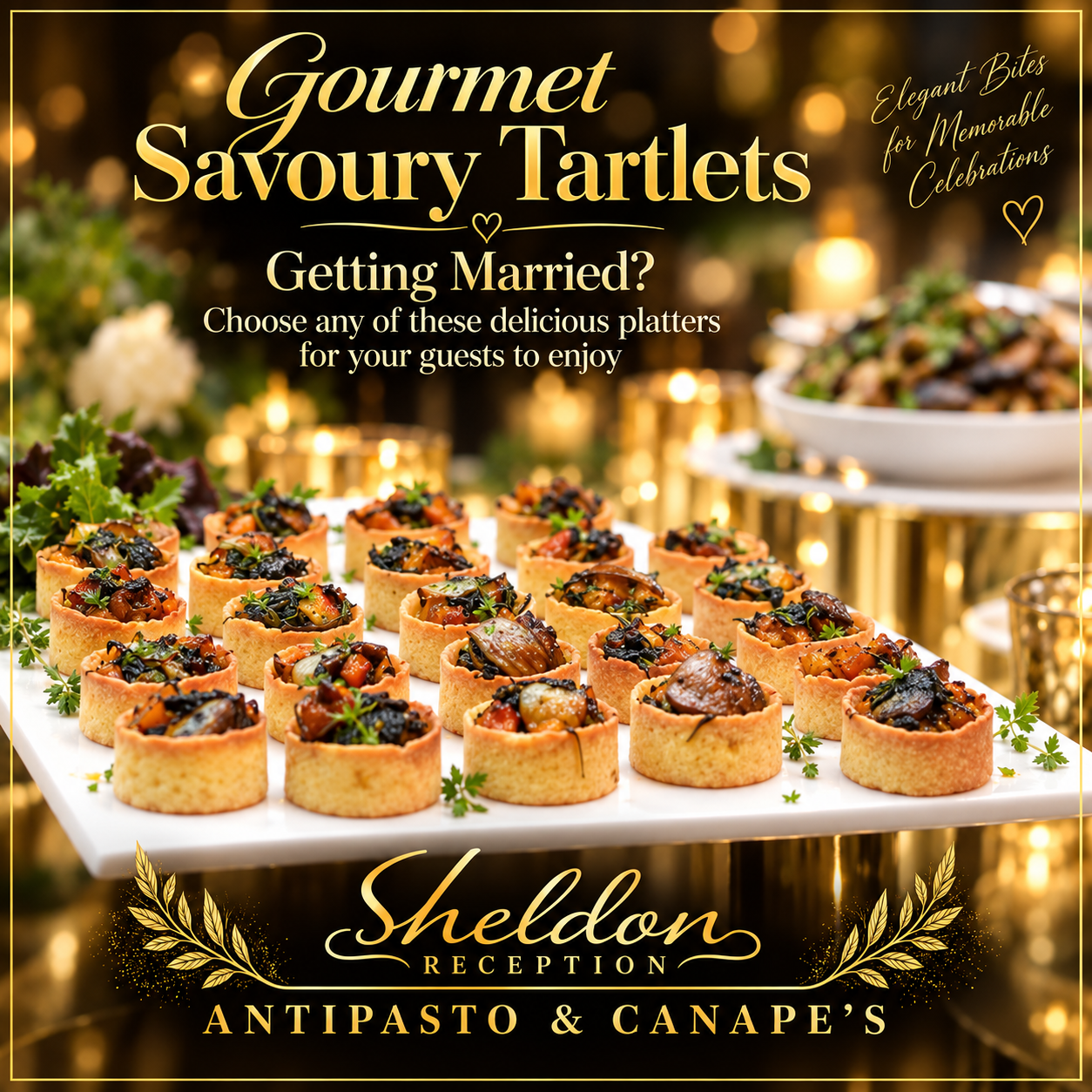 Intimate candlelit dining atmosphere at Sheldon Reception