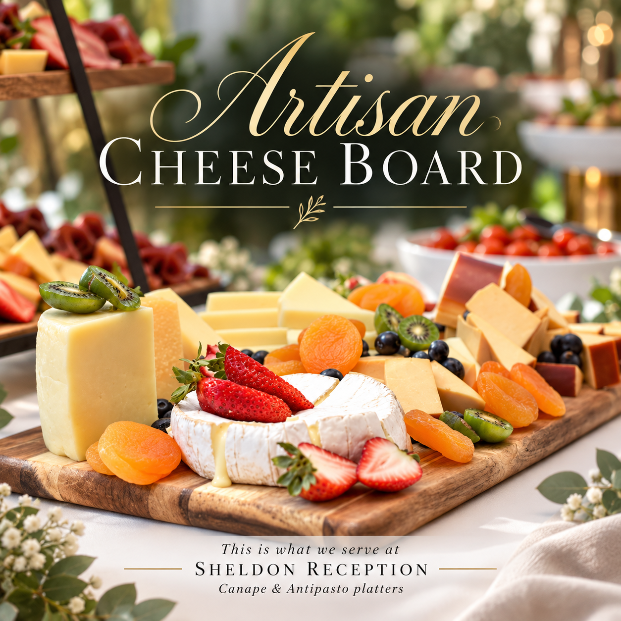 Freshly prepared reception course presentation at Sheldon Reception