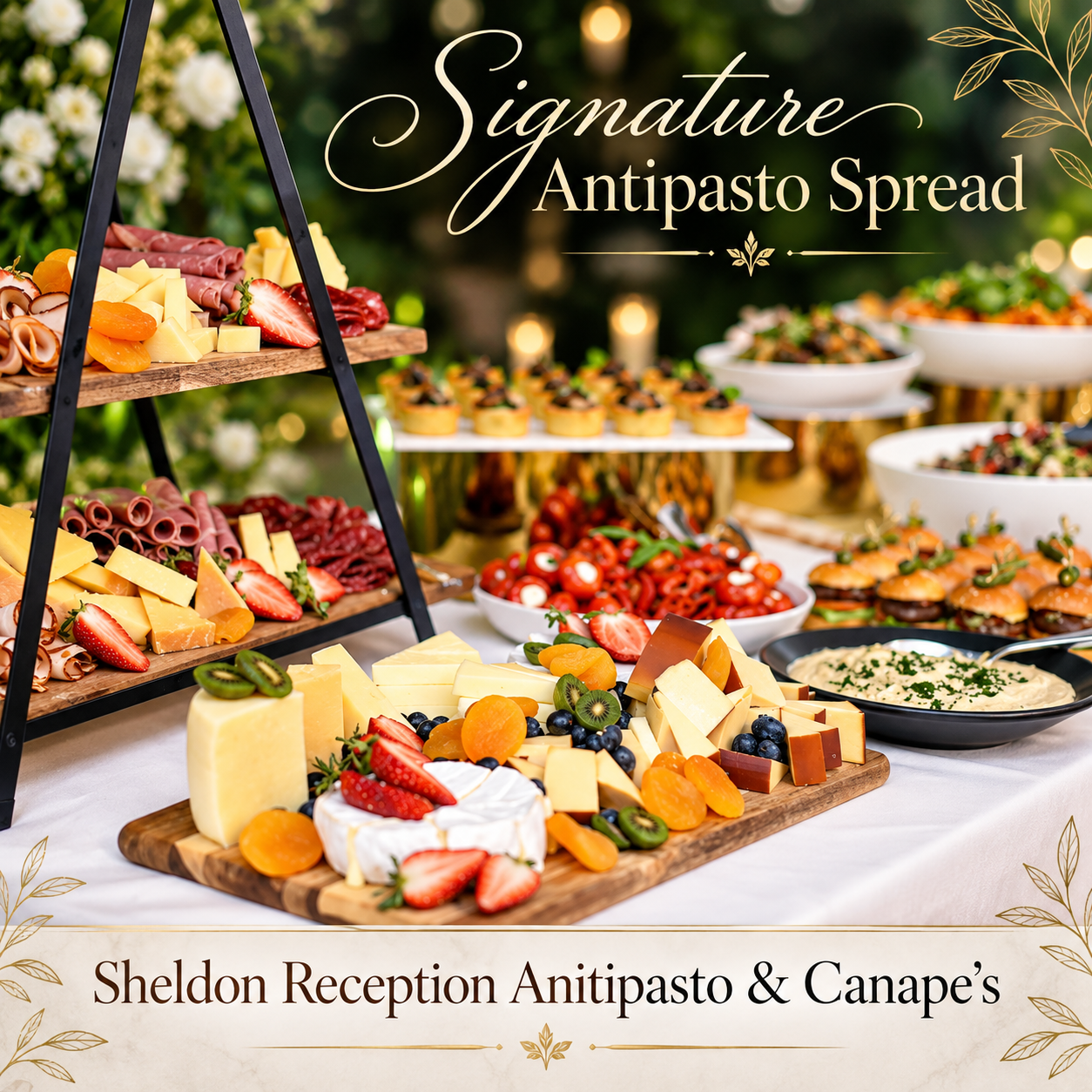 Elegant reception dining setup with fine glassware at Sheldon Reception
