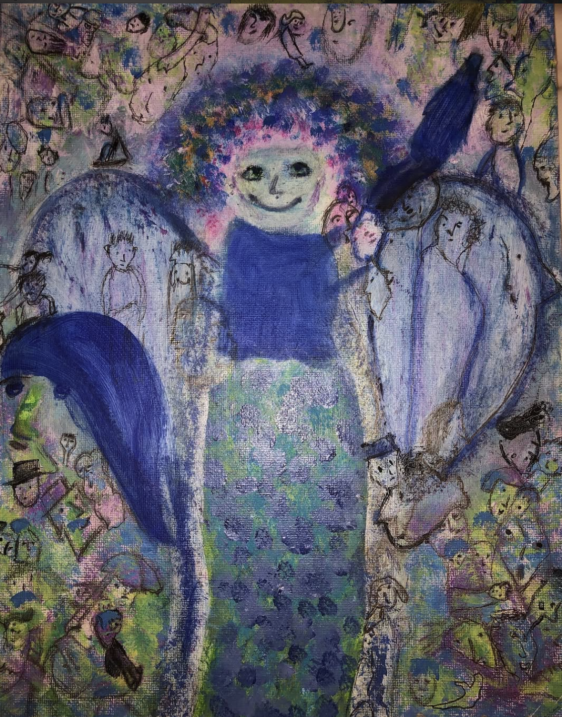 Original hand-painted artwork by Lennie Marie