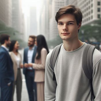 A person standing among others, symbolizing adaptation and emotional resonance within environments.