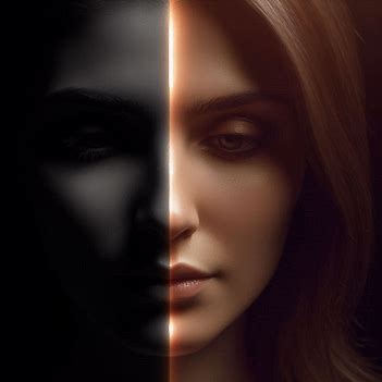 Split image showing contrast between harsh self-judgment and gentle self-compassion.