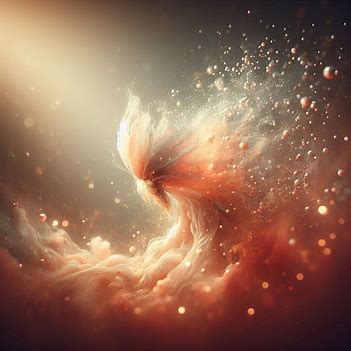 A glowing cocoon dissolving into light, representing the messy and transformative process of growth. A glowing cocoon dissolving into light, representing the messy and transformative process of growth.
