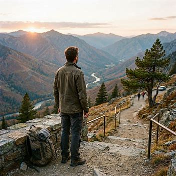 Person reflecting on reaching a place they once thought was beyond their abilities.