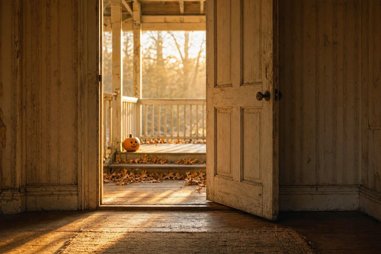 An open doorway filled with warm light, suggesting a peaceful departure and a new beginning. An open doorway filled with warm light, suggesting a peaceful departure and a new beginning.
