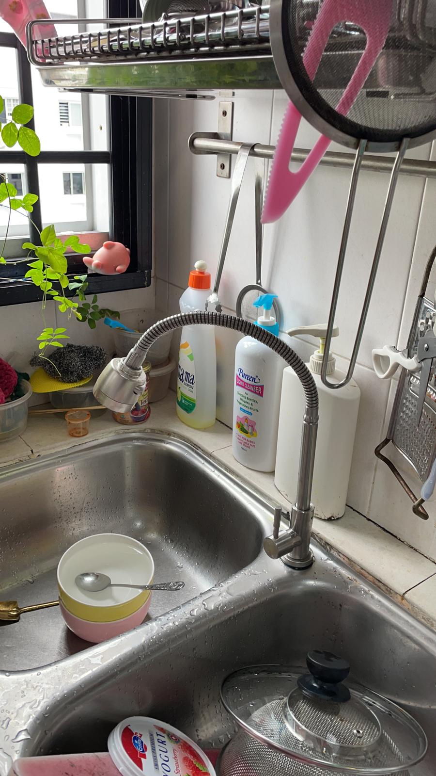 Completed piping leakage repair and pipe rerunning works by Express Plumbing & Elect Services in Singapore HDB flat