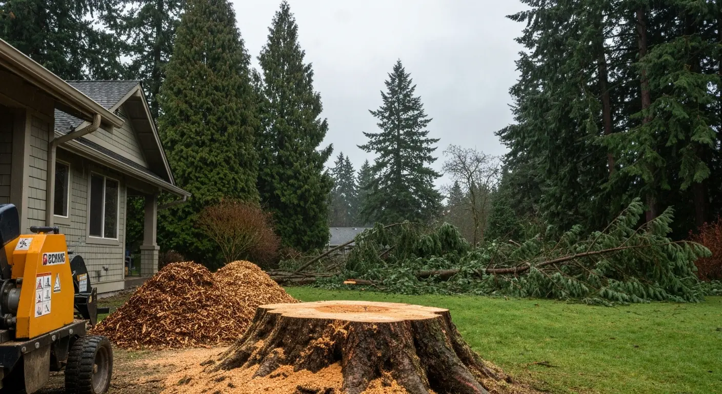 Storm damage cleanup