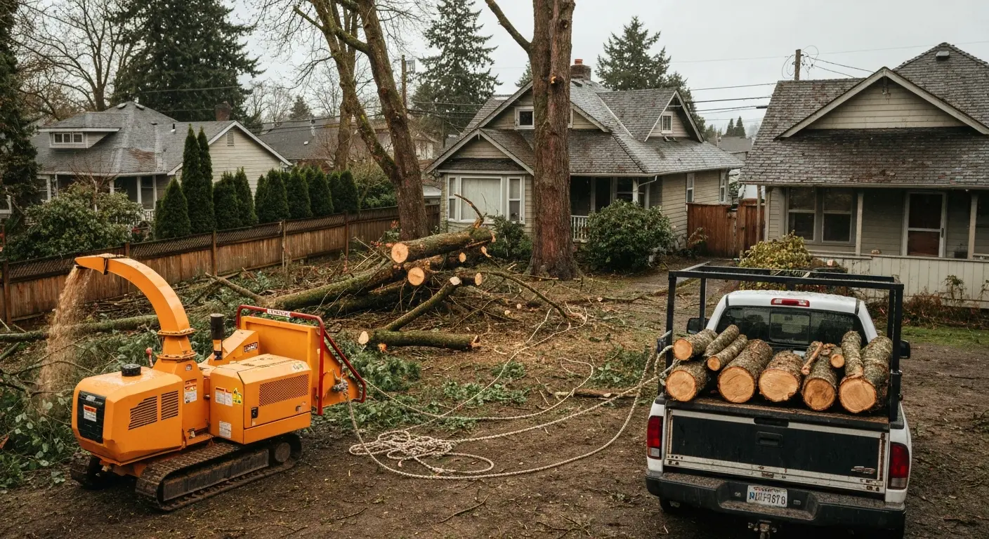 Emergency tree removal service