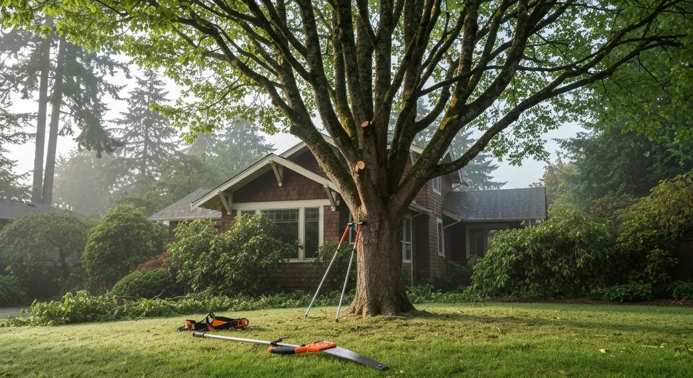 Crown raising branch removal