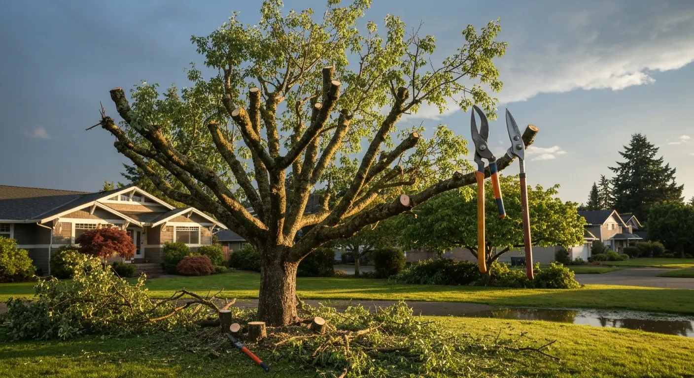 Wind sail reduction pruning