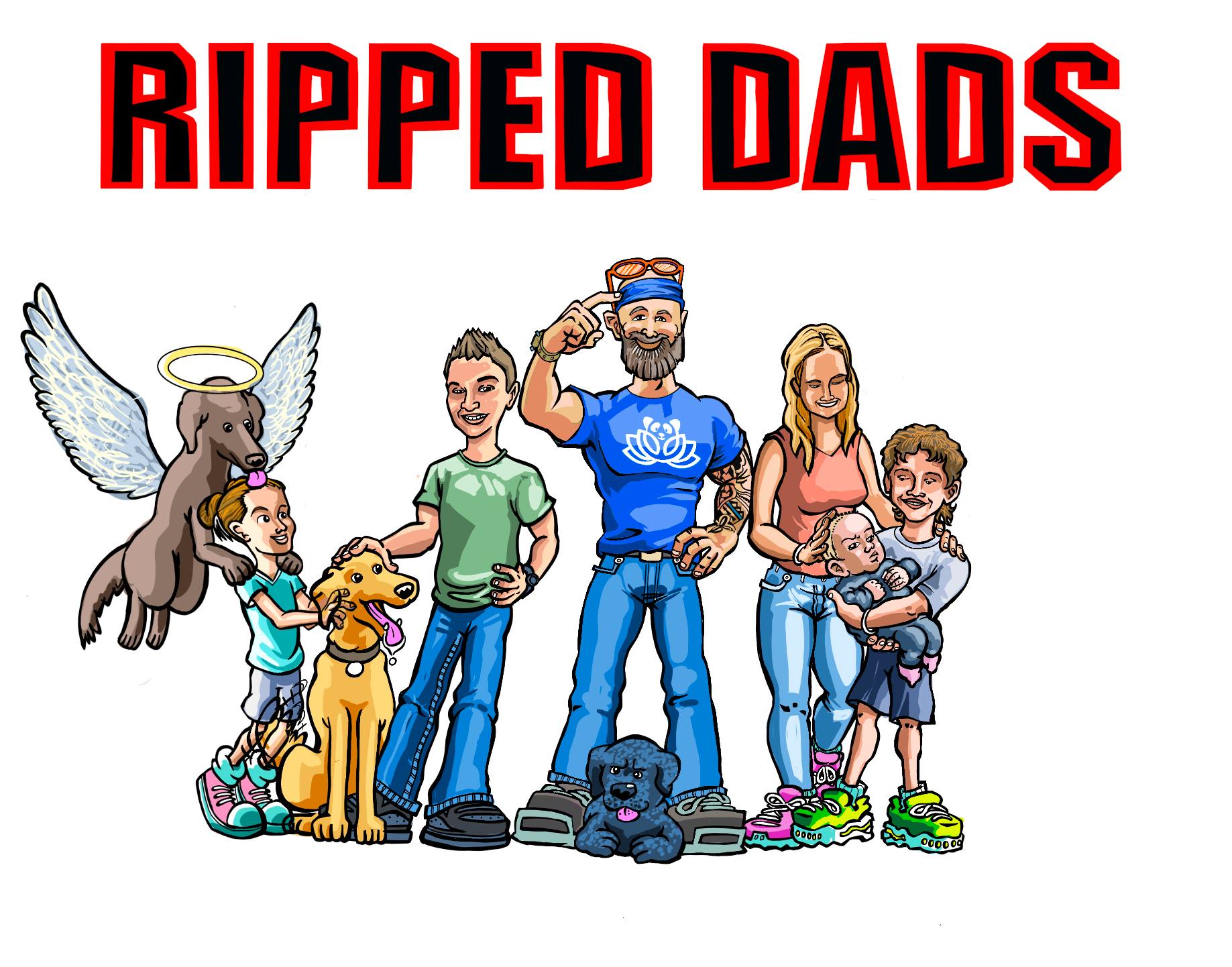 Ripped Dads — Kyle Newell cartoon