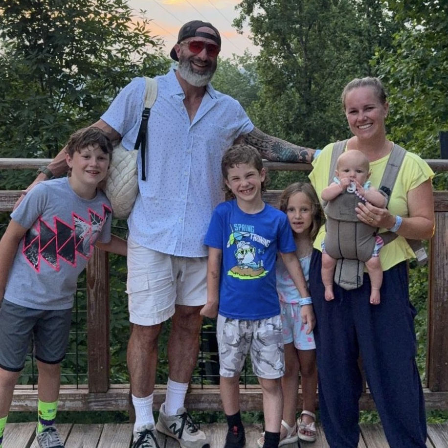 Kyle Newell and his family