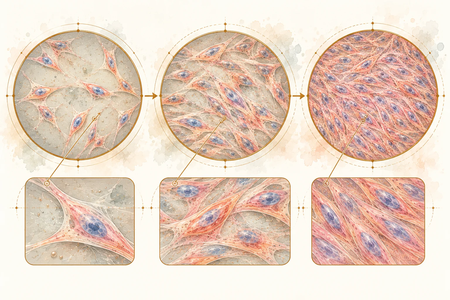 Mesenchymal stem cells under the microscope