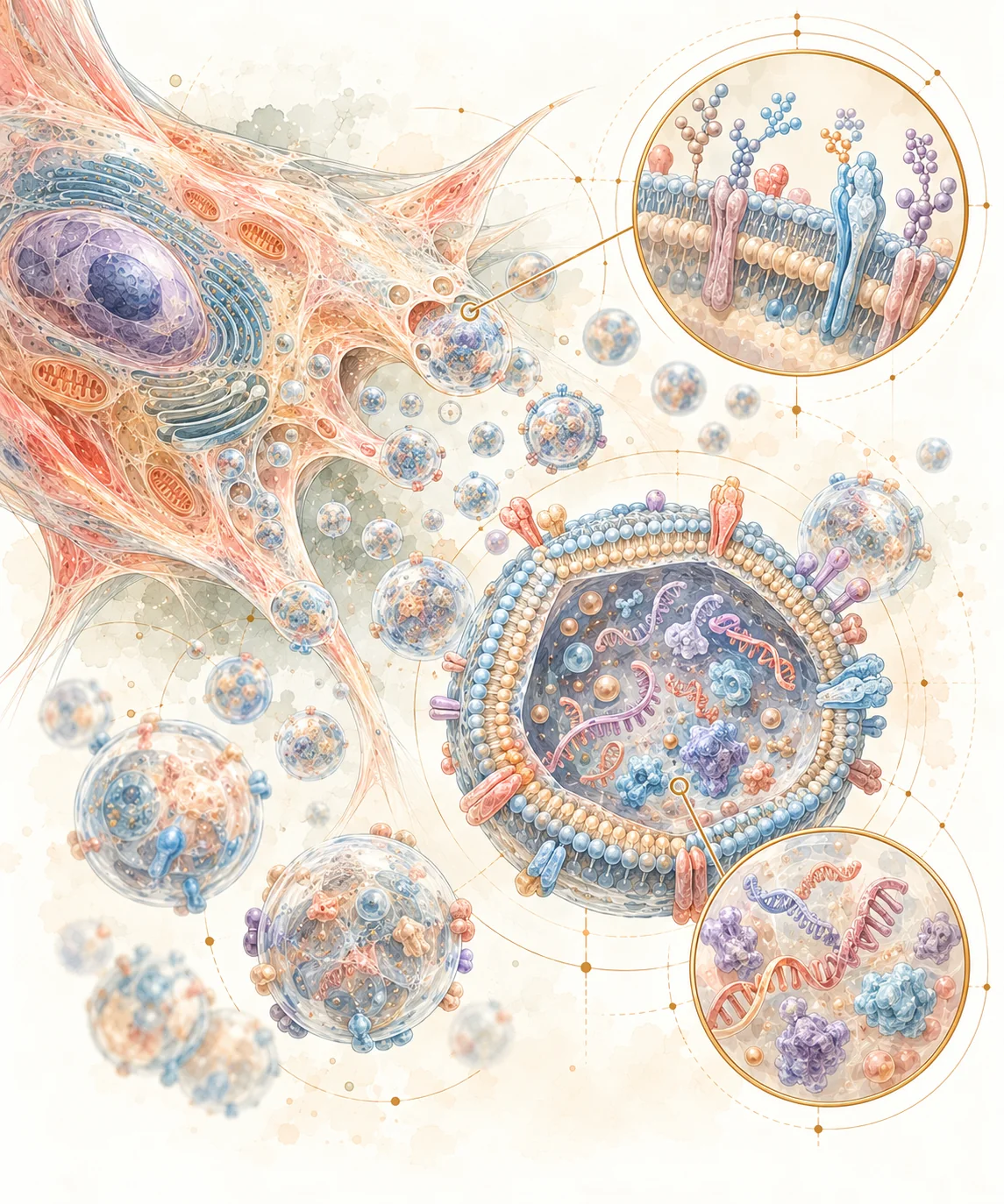 A living MSC releasing exosomes
