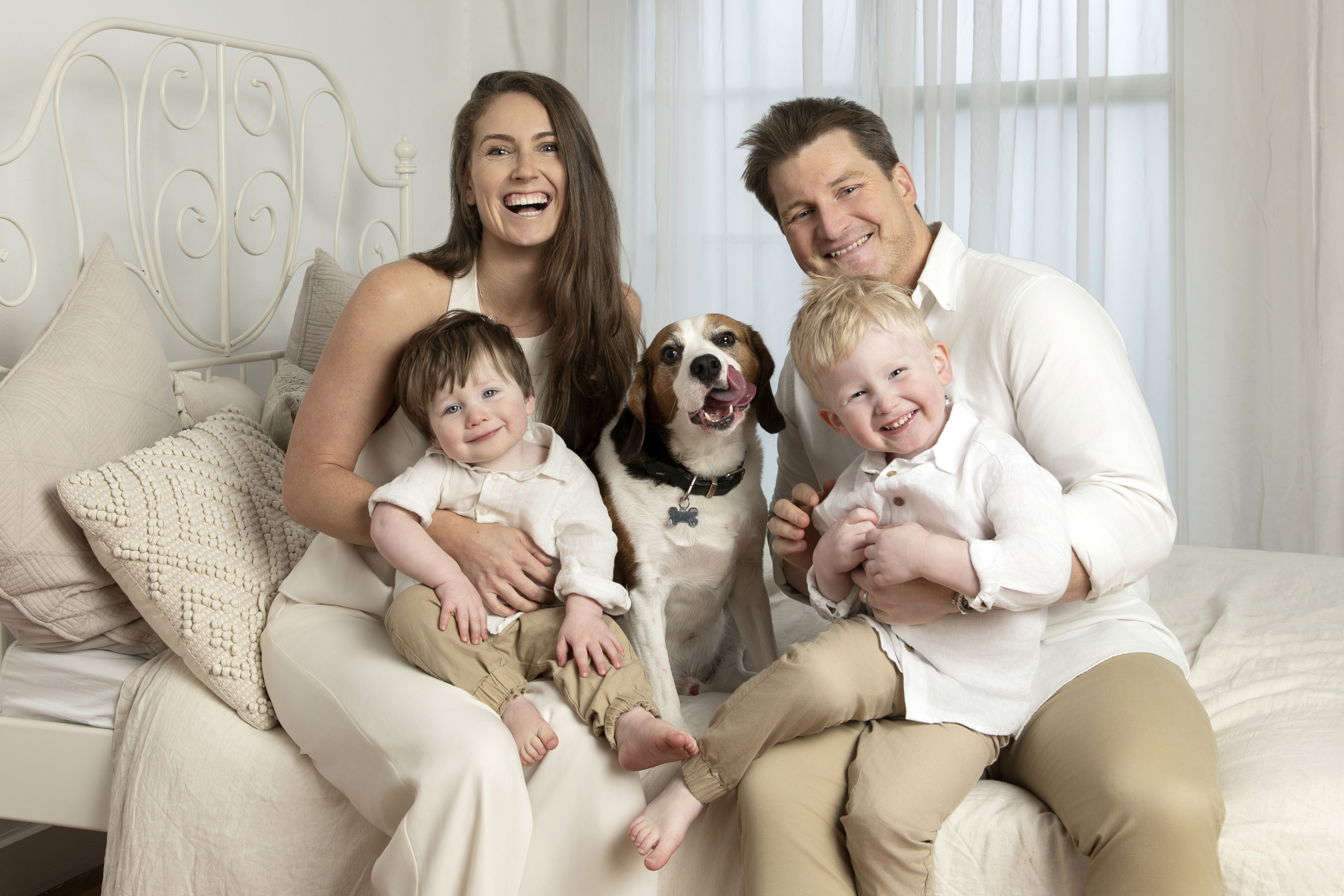 Family session in the studio