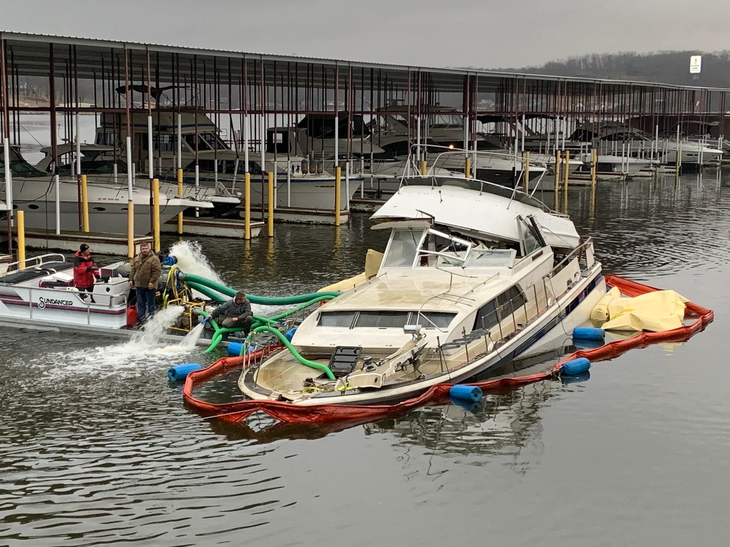 Recovered sunken ship in Arkansas