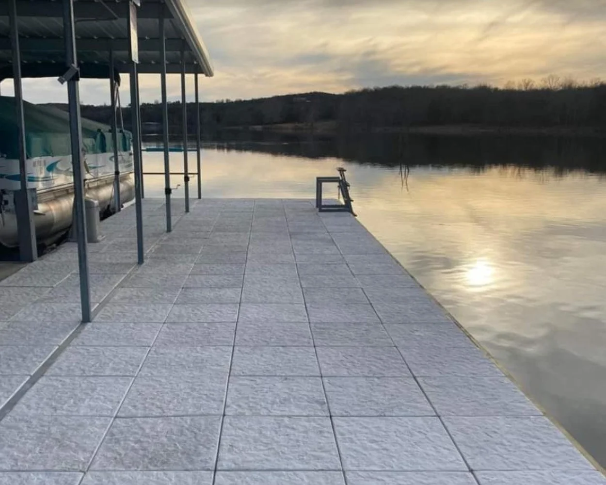 Ladder addition on a residential dock