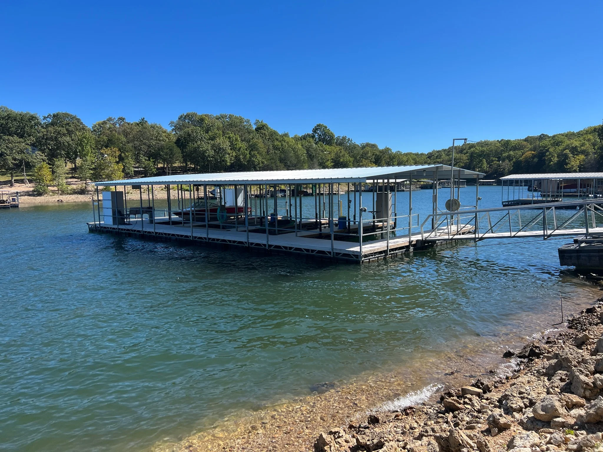 Dock and bridge repair on Table Rock Lake, MO