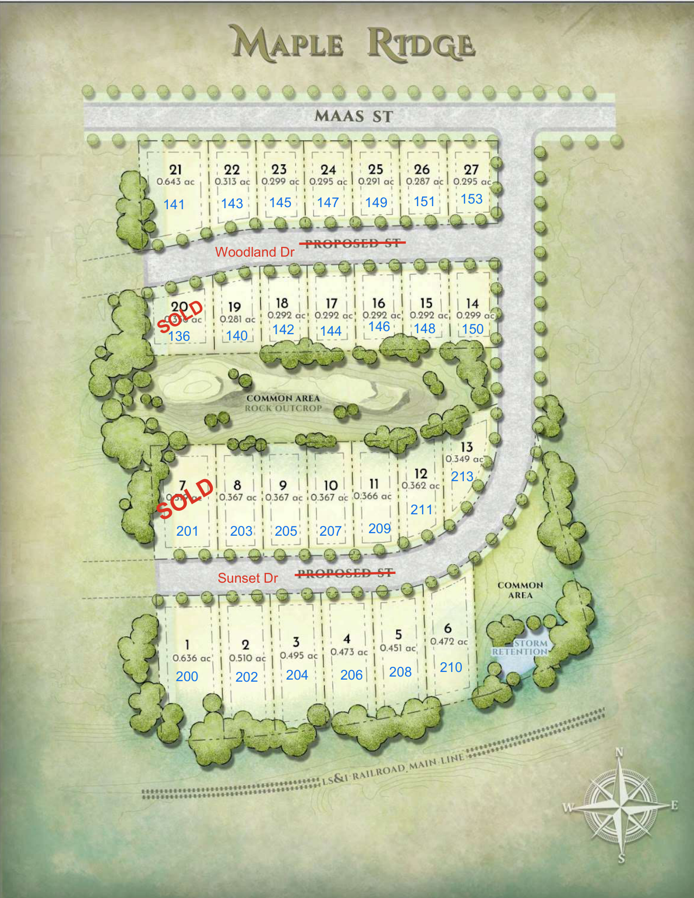 Maple Ridge availability map