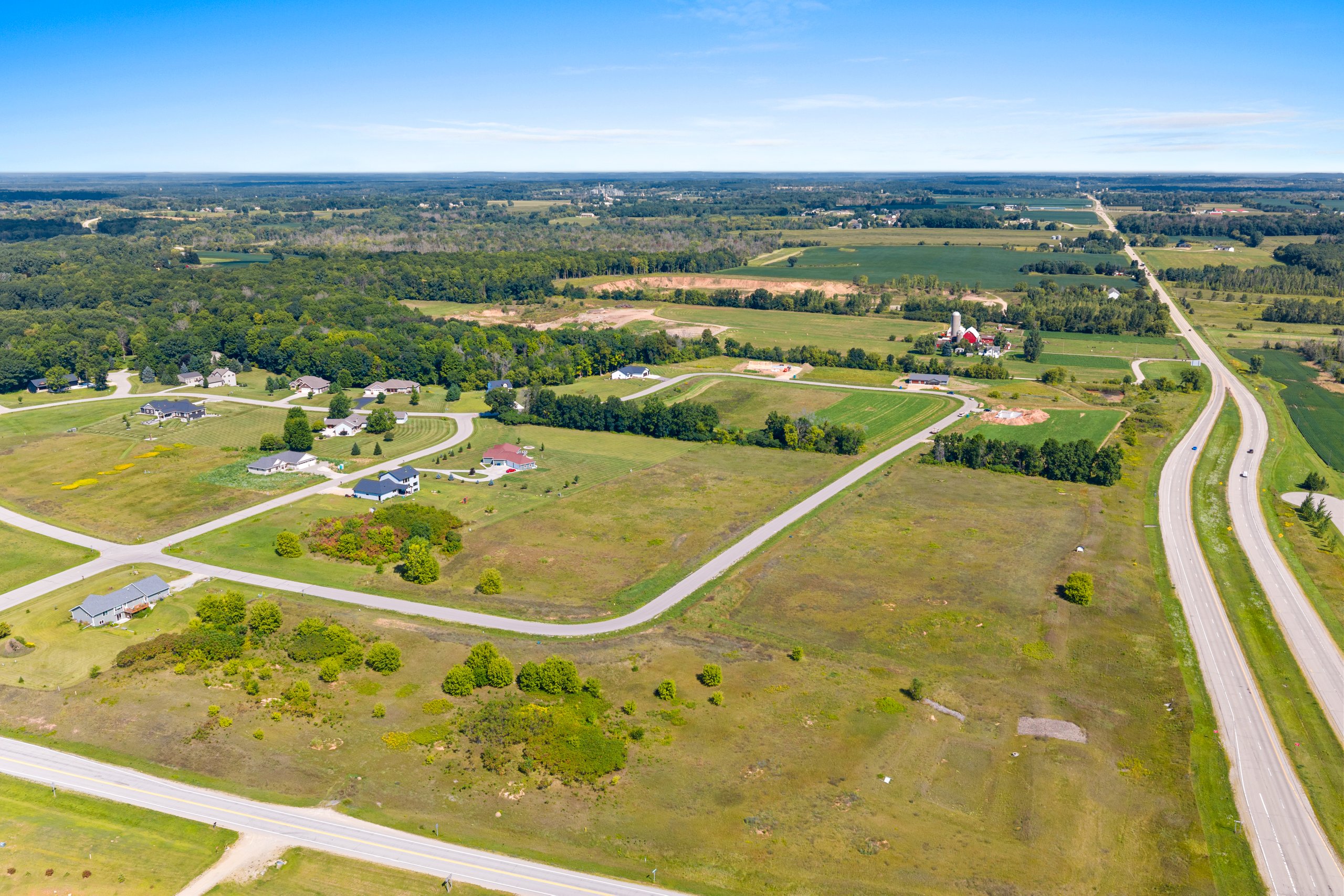 Woodland Hills full subdivision aerial overview