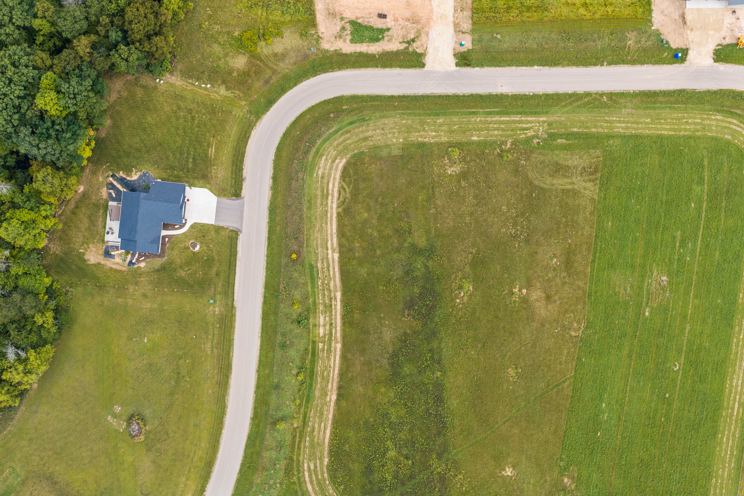 Individual Woodland Hills lot detail aerial