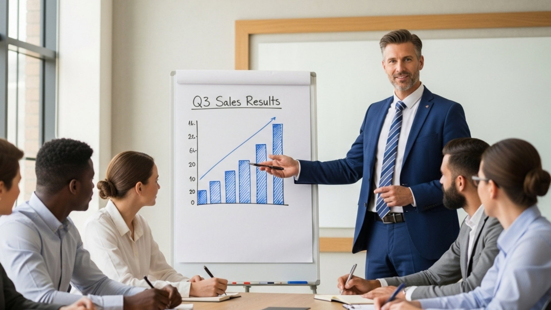 Image of woman on a good sales call