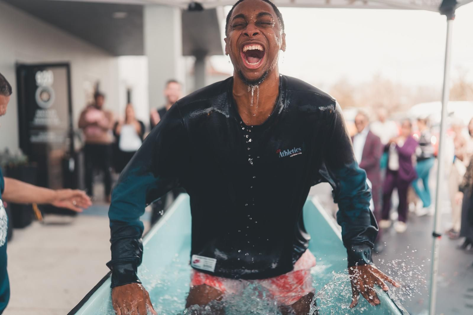 Isaiah baptism at Redemption Church