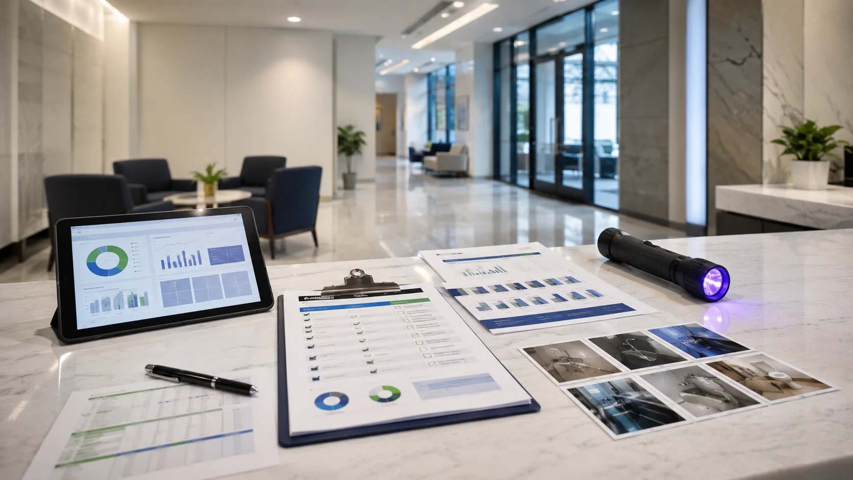 Documented facility hygiene scorecard and reporting