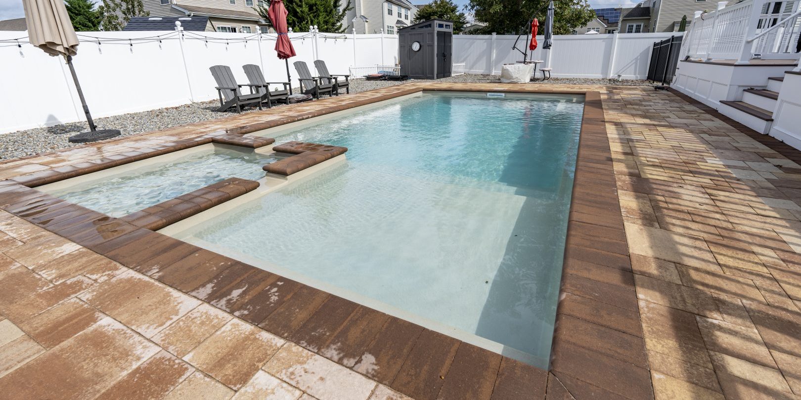 Fiberglass pool construction inspiration