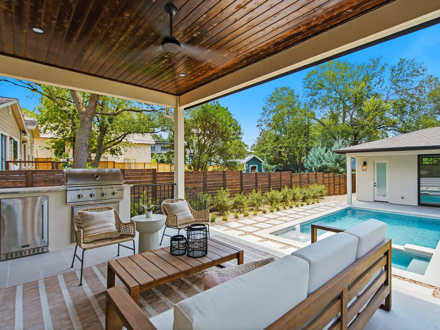 Residential patio and backyard outdoor living inspiration