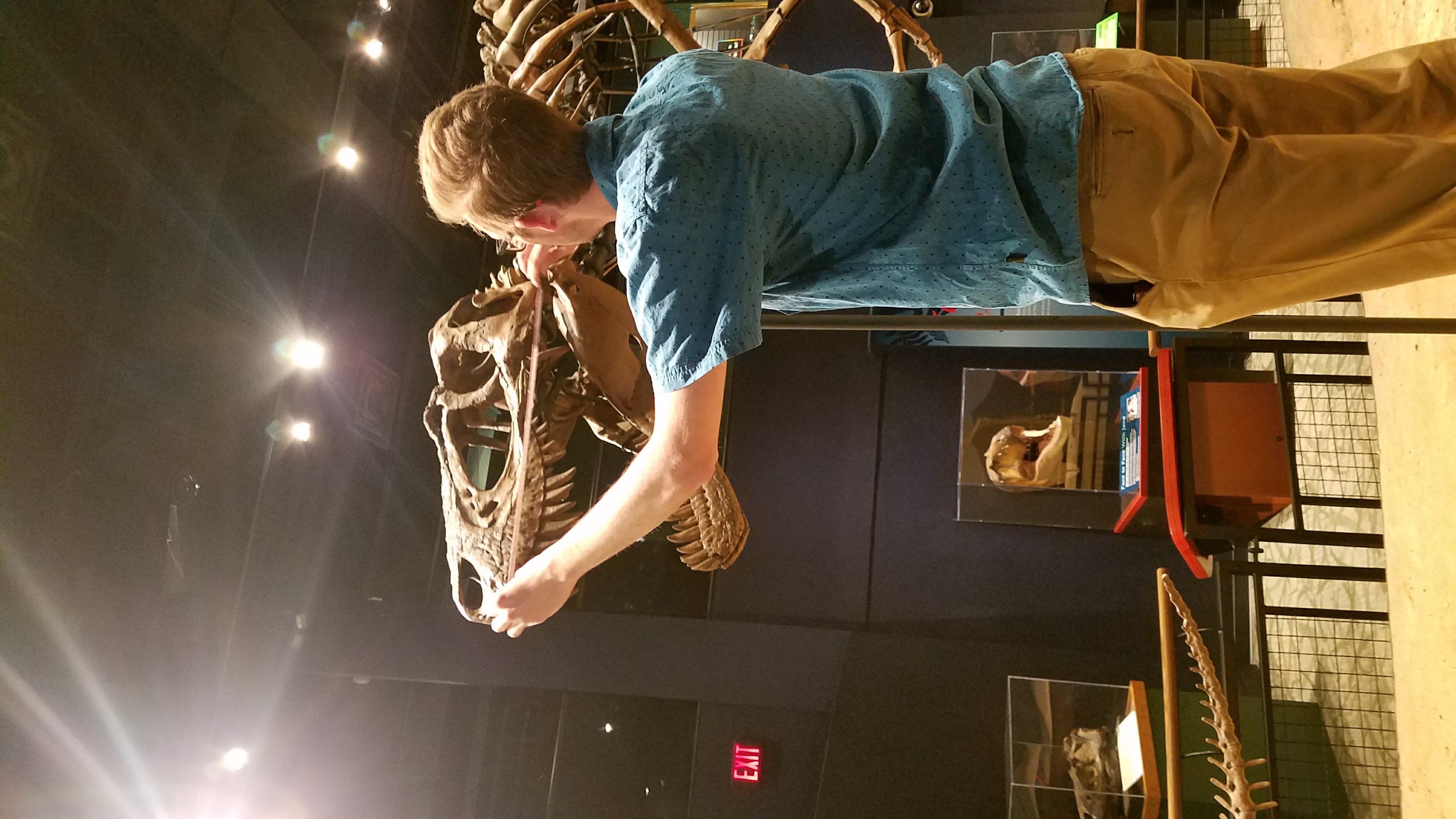 Evan Jevnikar in the field, paleontologist.
