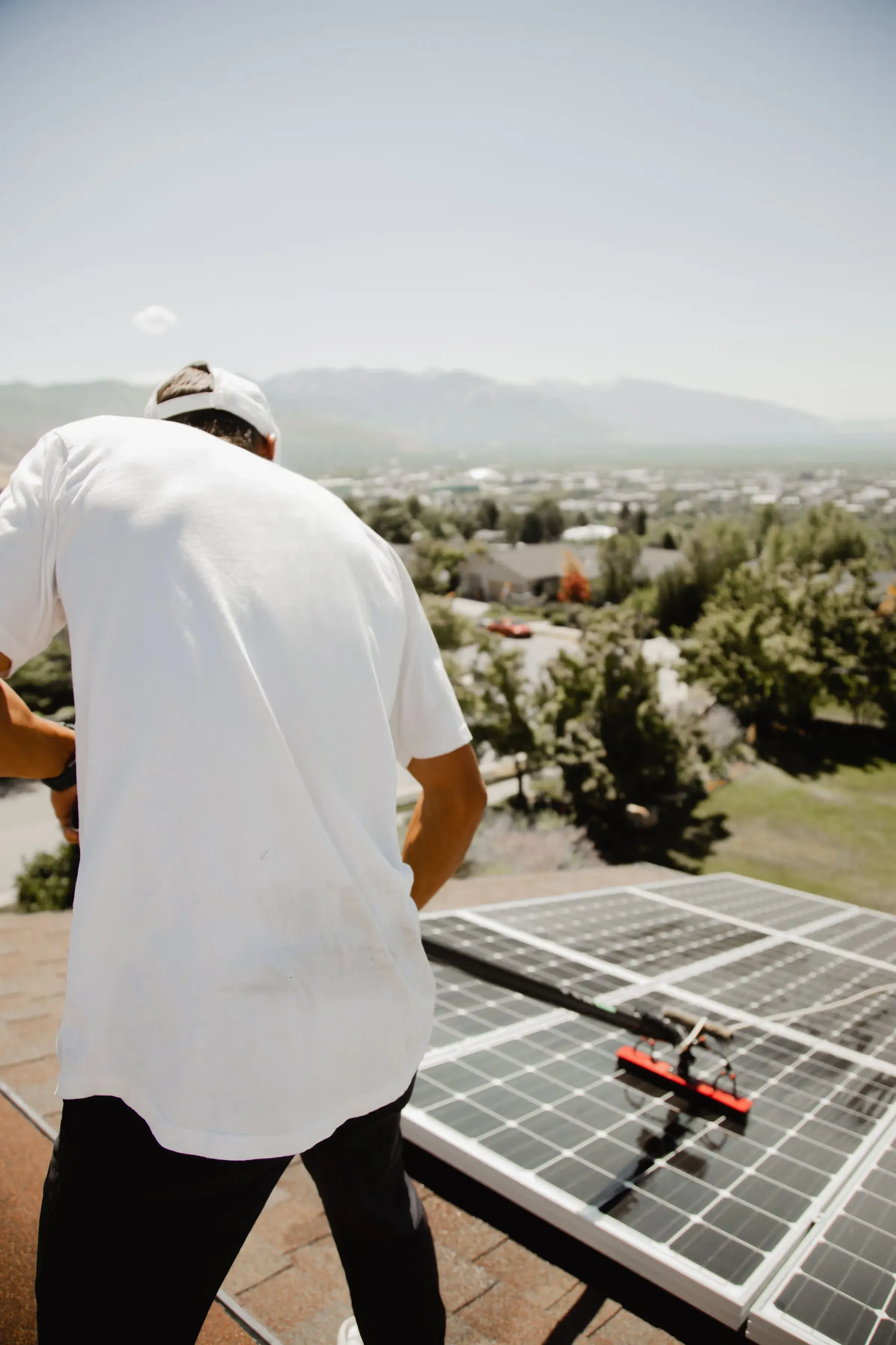 Nettoyage de panneaux solaires