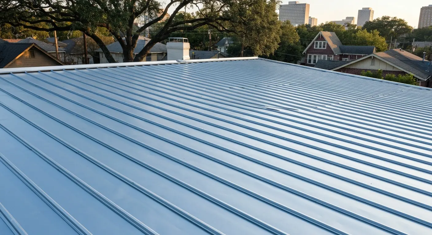 Metal roof replacement in Heights