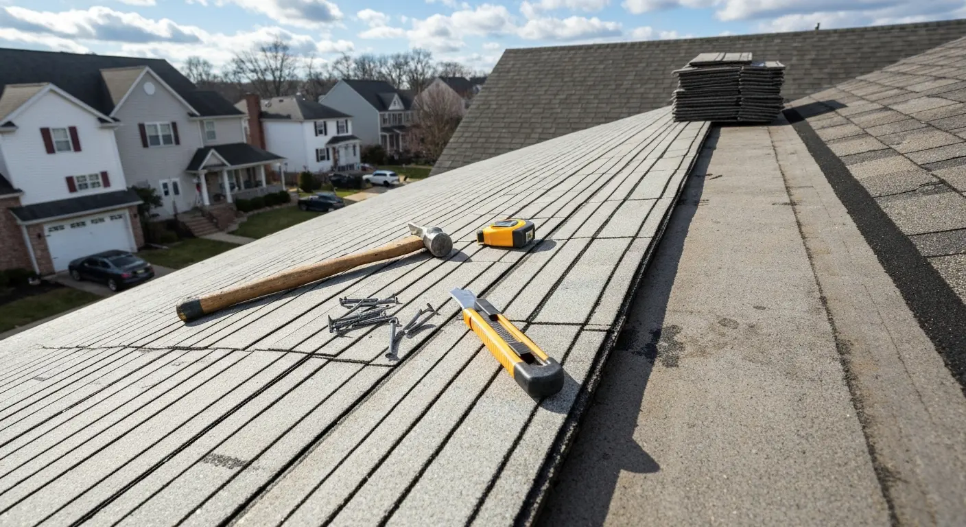 Residential roof repair