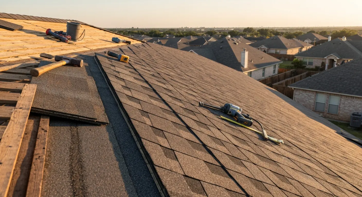 Residential roofing repair