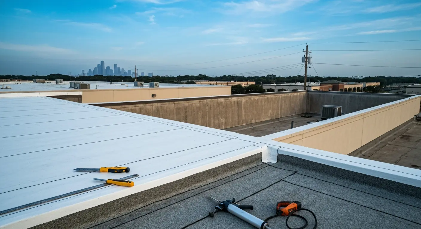 Commercial roofing project