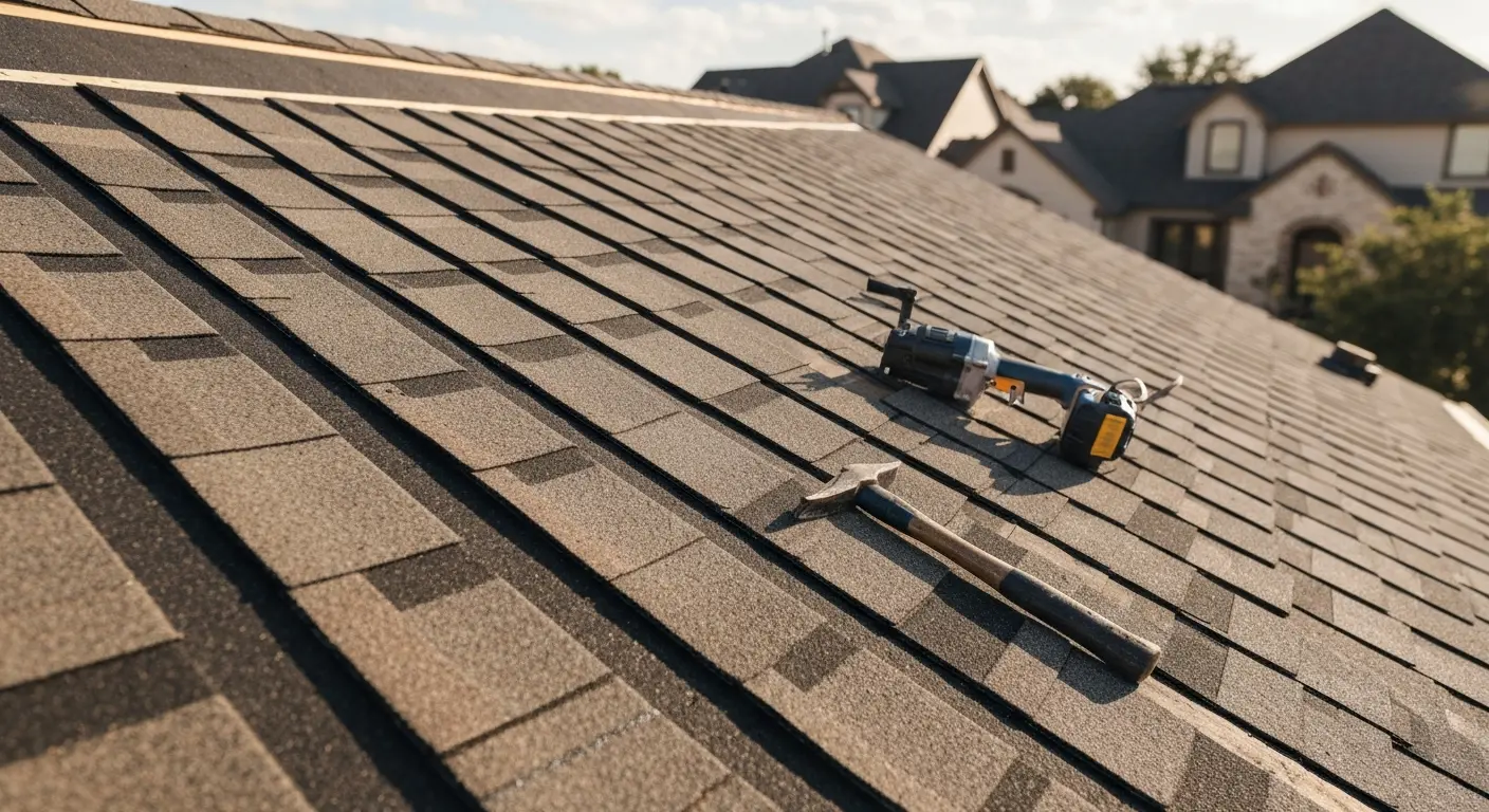 New roof installation