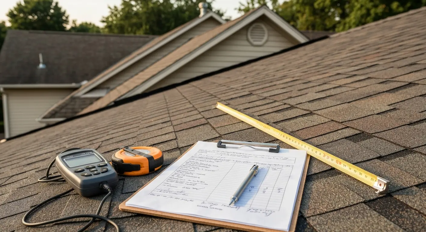 Professional roof inspection