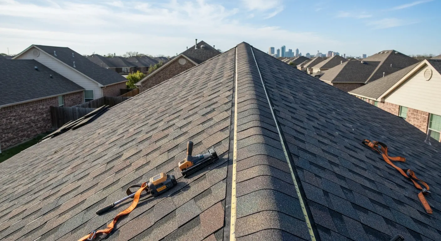 Residential roofing project