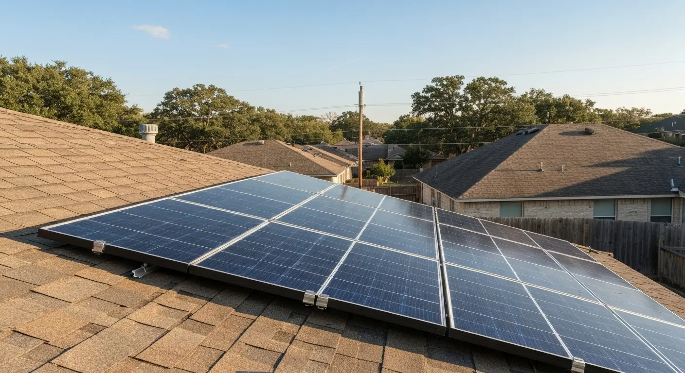 Mounted solar array